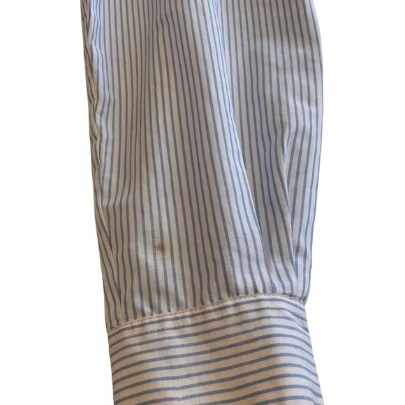 Alia Sport Nautical Boats & Stripes Vintage Button Down Blouse - Size Medium - Picture 9 of 9